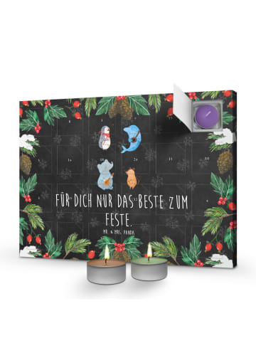 Mr. & Mrs. Panda Adventskalender Big Einheit mit Spruch in Kreidetafel