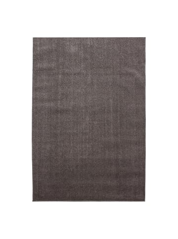 KADIMA DESIGN Teppich Kurzflor Uni Polypropylen Wohnzimmer in Mokka