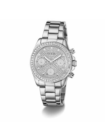 Guess Quarzuhr für Damen in silber