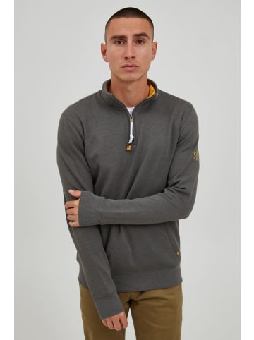 !SOLID Sweatshirt SDKaran 21300754-ME Moderner Sweater mit Troyer-Kragen in Grau