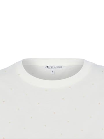 Marie Lund T-Shirt in ecru gold