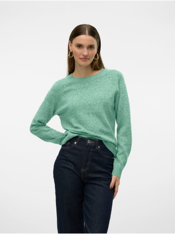 Vero Moda Strick Pullover Meliert Basic Langarm VMDOFFY in Hellgrün