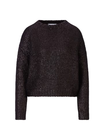 Rich & Royal Foil Printed Crew Neck in Chocolate Torte