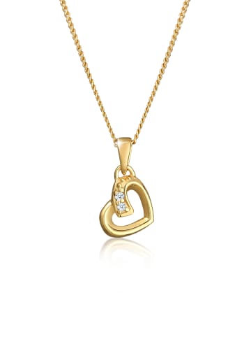 Elli DIAMONDS  Halskette 585 Gelbgold Herz in Gold