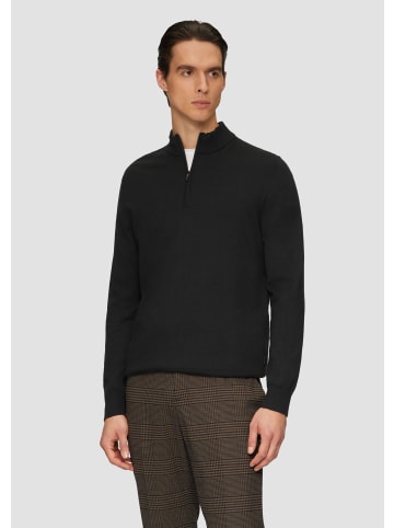s.Oliver BLACK LABEL Strickpullover langarm in Schwarz