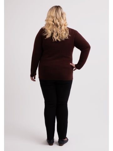CASH-MERE.CH V-Ausschnitt Pullover in Zinnoberrot