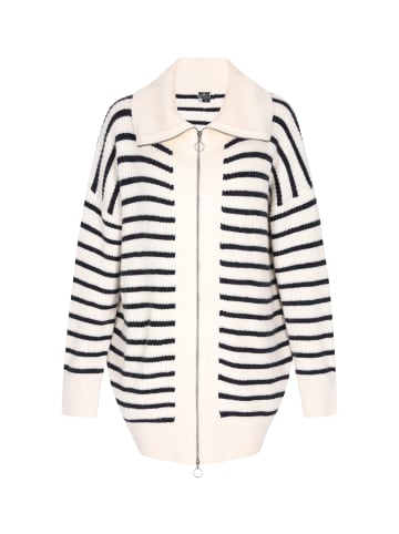 DreiMaster Maritim Damen Cardigan in Wollweiss Marine