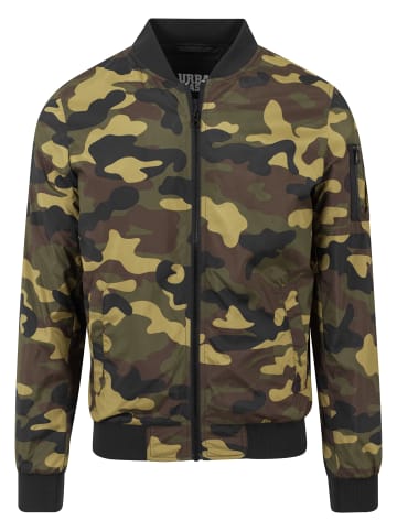 Urban Classics Urban Classics Herren Light Camo Bomber Jacket in woodcamo