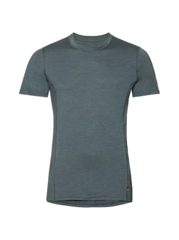Odlo T-Shirt SUW TOP Crew neck s/s NATURA in Dunkelgrün