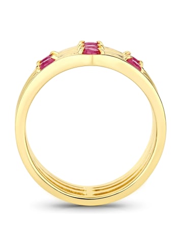 Rafaela Donata Ring Sterling Silber Rubin in gelbgold