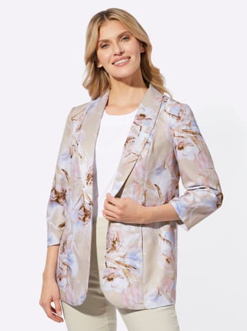 Sieh an! Blazer in sand-ecru-bedruckt