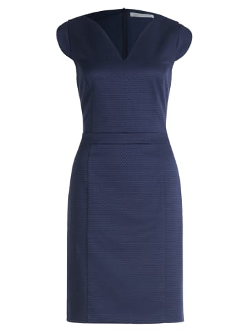 BETTY & CO Etuikleid mit Jacquard in Navy Blue