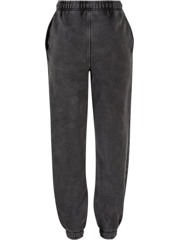 Urban Classics Urban Classics Damen Ladies High Waist Stone Washed Sweat Pants in black