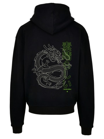 F4NT4STIC Ultra Heavy Hoodie Drache Japan in schwarz
