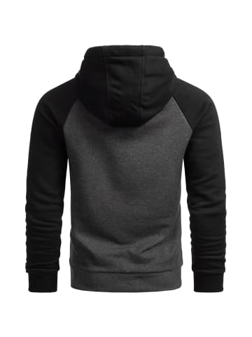 Alessandro Salvarini Hoodie Alessandro Salvarini Herren Sweatjacke AS297 in Dunkelgrau