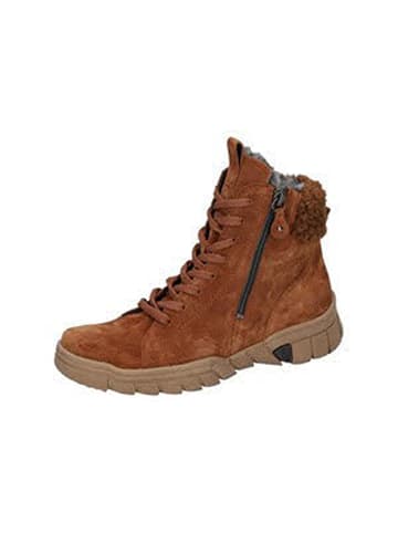 WALDLÄUFER Winterstiefeletten H-Lumi in cognac