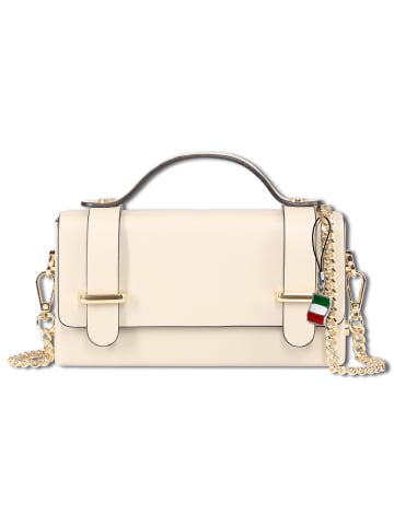 Florence Florence Handtasche Leder beige ca. 19cm