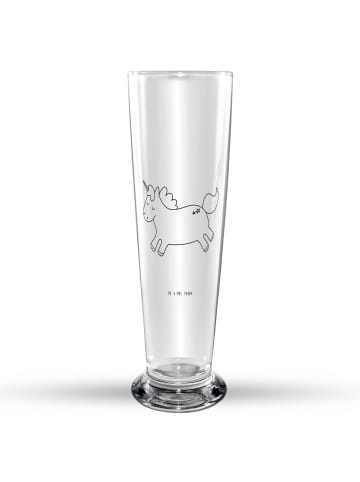 Mr. & Mrs. Panda Bierglas Einhorn Happy ohne Spruch in Transparent