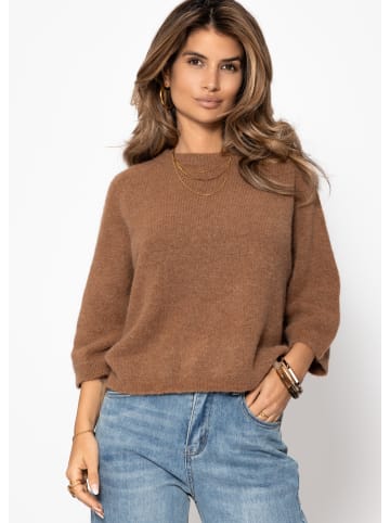 SASSYCLASSY Strickoberteil in Braun
