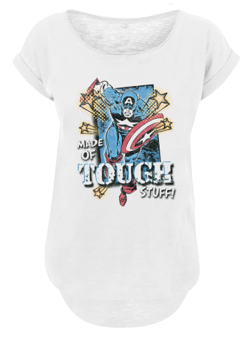 F4NT4STIC Long Cut T-Shirt Marvel Captain America Made Of Tough Stuff in weiß
