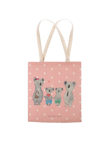 Mr. & Mrs. Panda Tote Bag Koala Familie zwei ohne Spruch in Rot Pastell