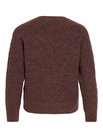 Vila Strickpullover in Cherry Mahogany