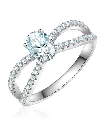 Trilani Ring Infinity aus Sterling Silber mit Zirkonia in silber