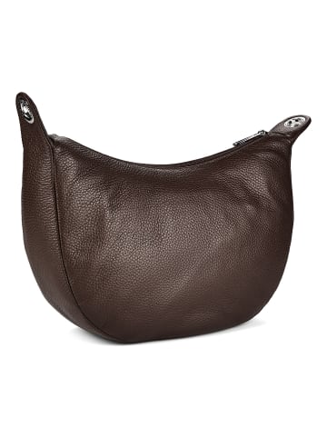 Mandarina Duck Mellow Leather Umhängetasche Leder 33 cm in espresso