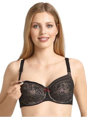 Anita Still BH mit Bügel Fleur in Schwarz schwarz