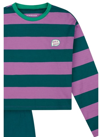 Schiesser Schlafanzug Comfort Cotton in Beere