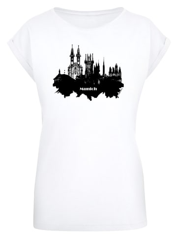 F4NT4STIC T-Shirt Cities Collection - Munich skyline in weiß