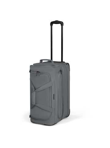 Redolz Duffle Essentials 2-Rollen Reisetasche 55 cm M mit Dehnfalte in grey