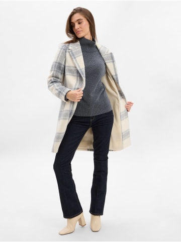 comma Wollmantel in ecru hellgrau - 0001