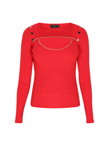 faina Women Sweater in red