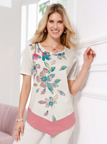 Sieh an! Tunikashirt in ecru-bedruckt