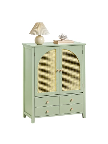 SoBuy Schuhschrank in Grün - (B)70 x (H)90 x (T)34cm