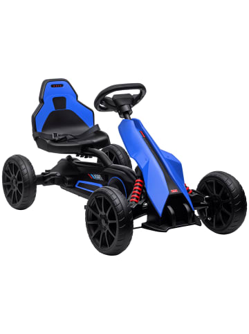 HOMCOM Gokart Tretauto Blau