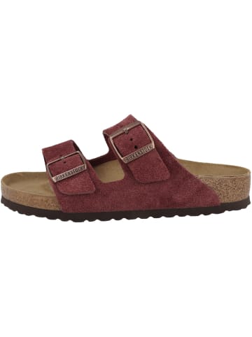 Birkenstock Sandale Arizona Veloursleder normal in bordeaux