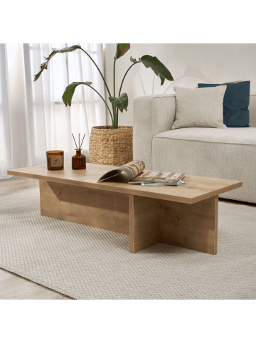 CALICOSY Couchtisch HARBOR in Saphir-Eiche - (W) 120 x (H) 30 x (L) 45 cm