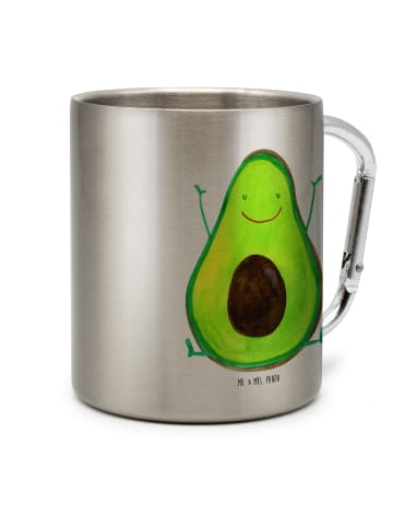 Mr. & Mrs. Panda Kaffeetasse Avocado Glücklich ohne Spruch in Silber