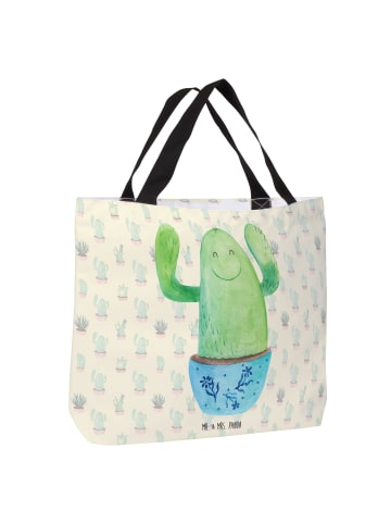 Mr. & Mrs. Panda Einkaufstasche Kaktus Happy ohne Spruch in Kaktus Grün