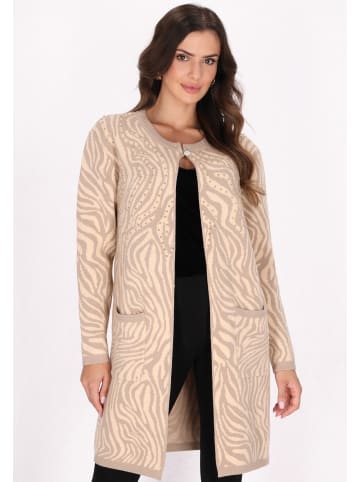 faina Cardigan in Beige Wollweiss