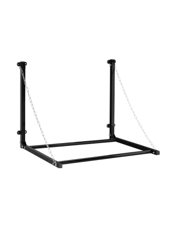 relaxdays Reifenregal Wandmontage in Schwarz