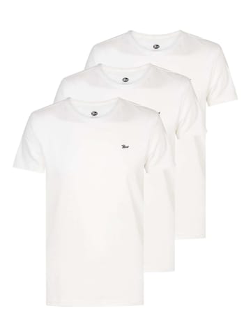 Petrol Industries 3-er Pack T-Shirt in Weiß