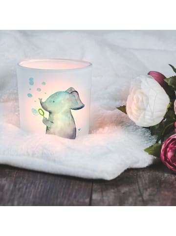 Mr. & Mrs. Panda Windlicht Elefant Seifenblasen ohne Spruch in Transparent