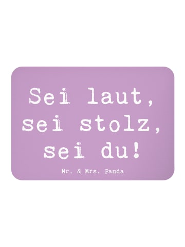 Mr. & Mrs. Panda magnet Spruch Sei du Mutig mit Spruch in Lavendeltraum
