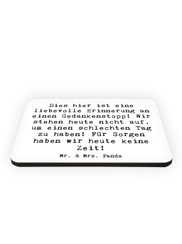 Mr. & Mrs. Panda Kühlschrankmagnet Spruch Freude Erleben mit Spruch in Weiß