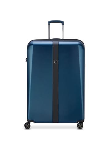 Delsey Promenade Hard 2.0 4 Rollen Trolley 82 cm mit Dehnfalte in blau