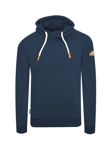 Westfjord Kapuzenpulli Hoodie "Askja" in Marinblau