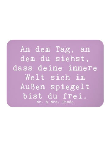 Mr. & Mrs. Panda Kühlschrankmagnet Spruch Selbstreflexion Freihe... in Lavendeltraum